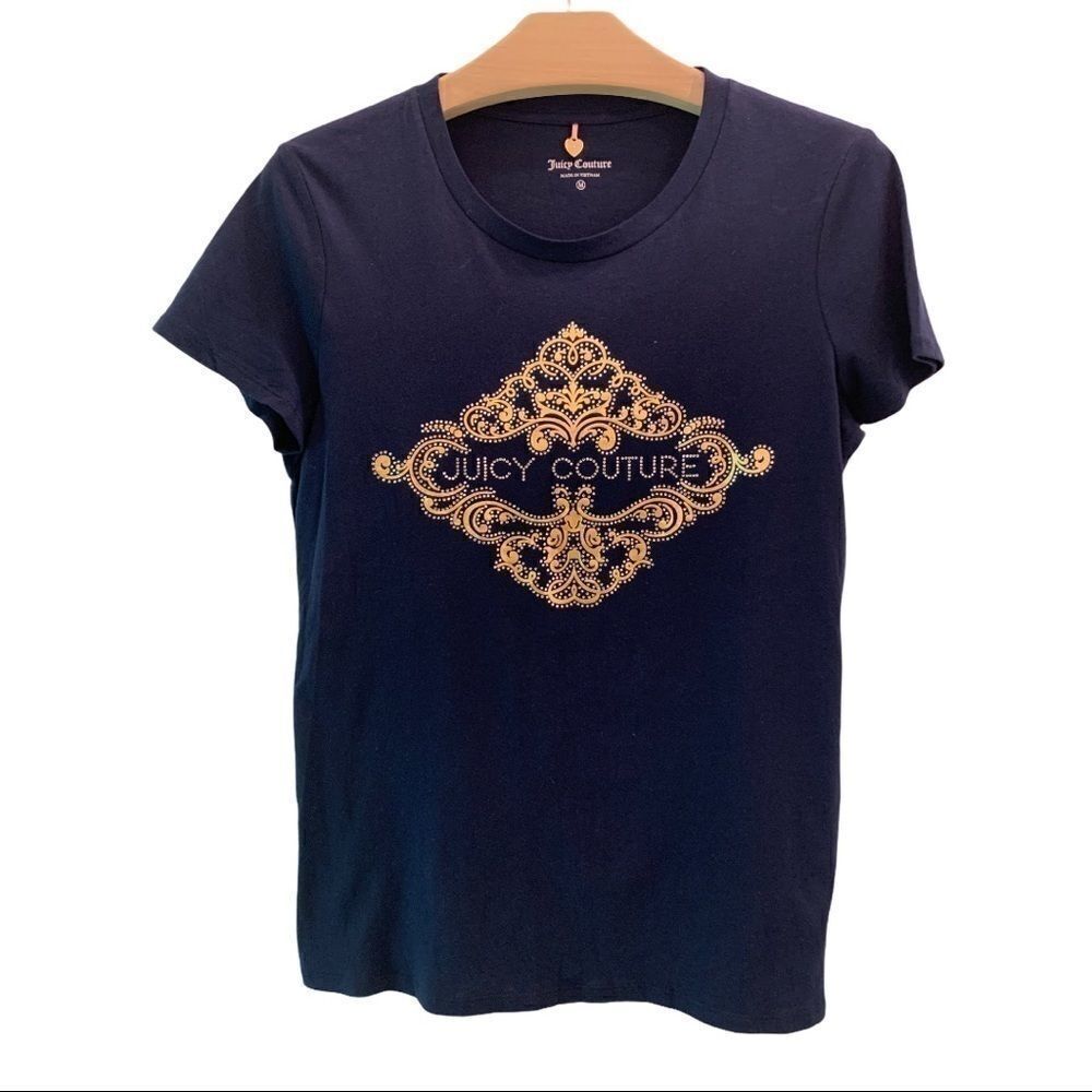 Juicy Couture Tee Shirt with Rhinestone logo